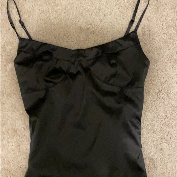 Black mini fitted dress - Picture 2 of 4